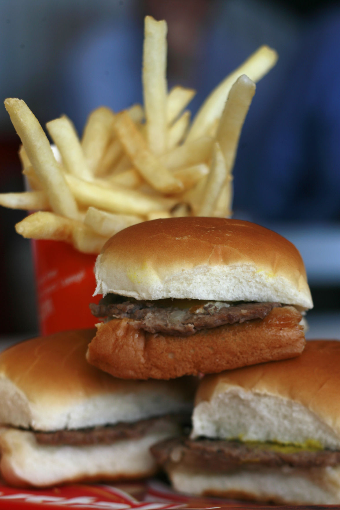 Krystal burgers and fries